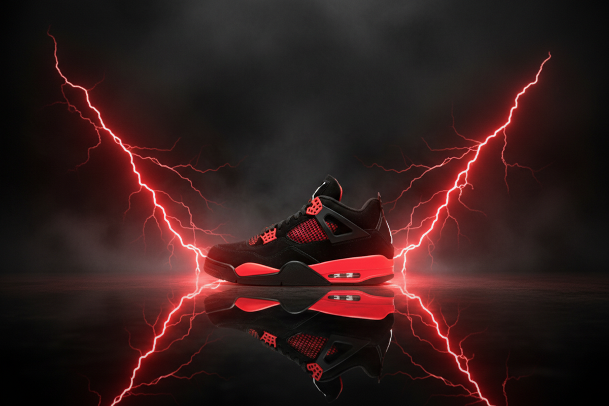 Air Jordan 4 Red Thunder Homepage Banner